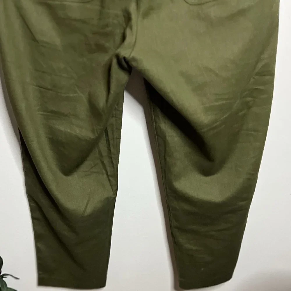 Banana Republic Olive Green Linen & Cotton Blend Pants Size 10P